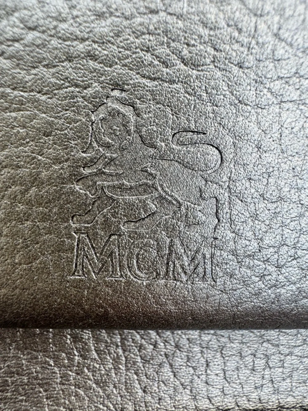 MCM Visetos Stripe Continental Wallet Cream Multicolor Leather Logo Long Wallet